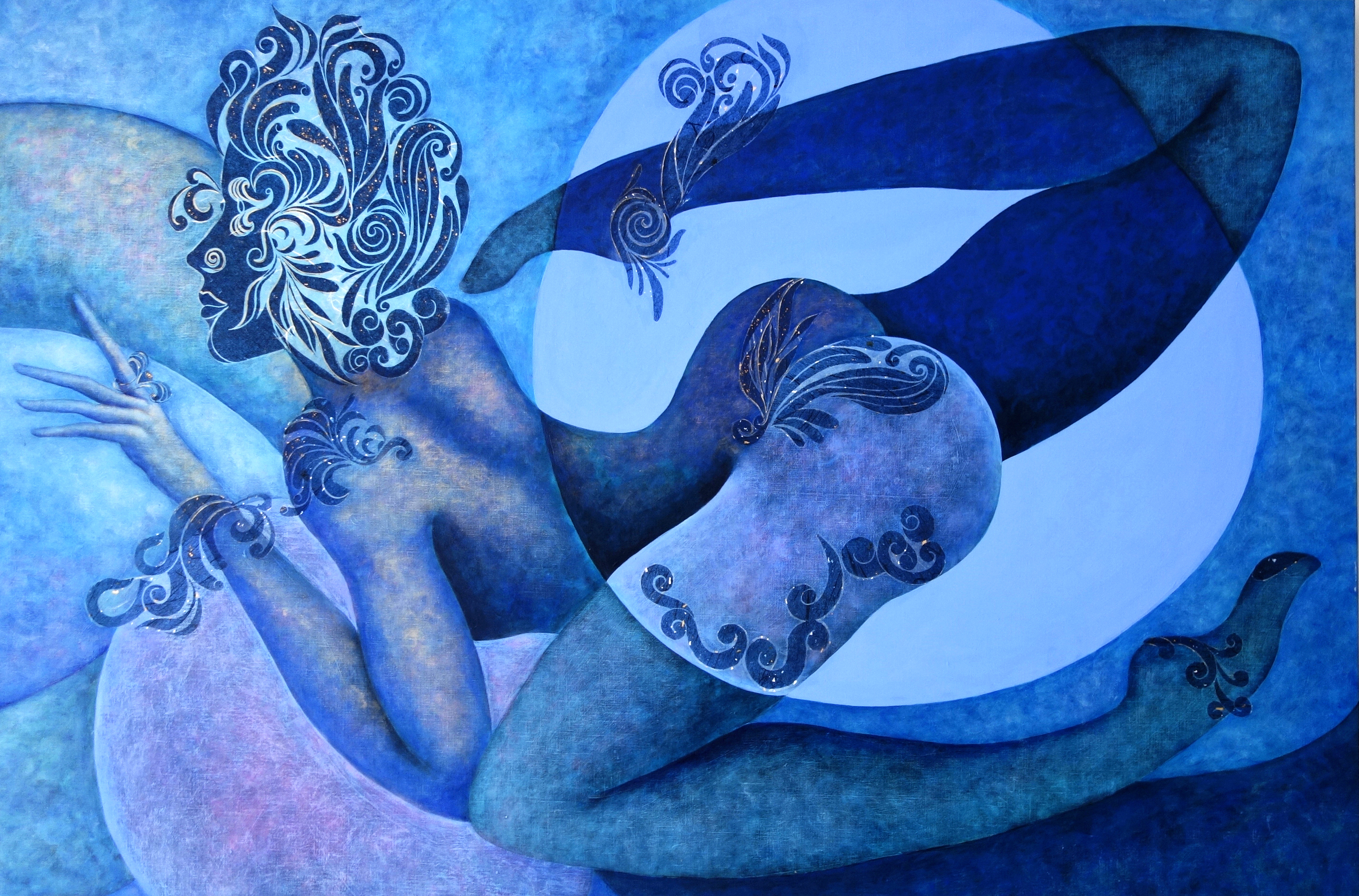 Blue Conversation 2/2